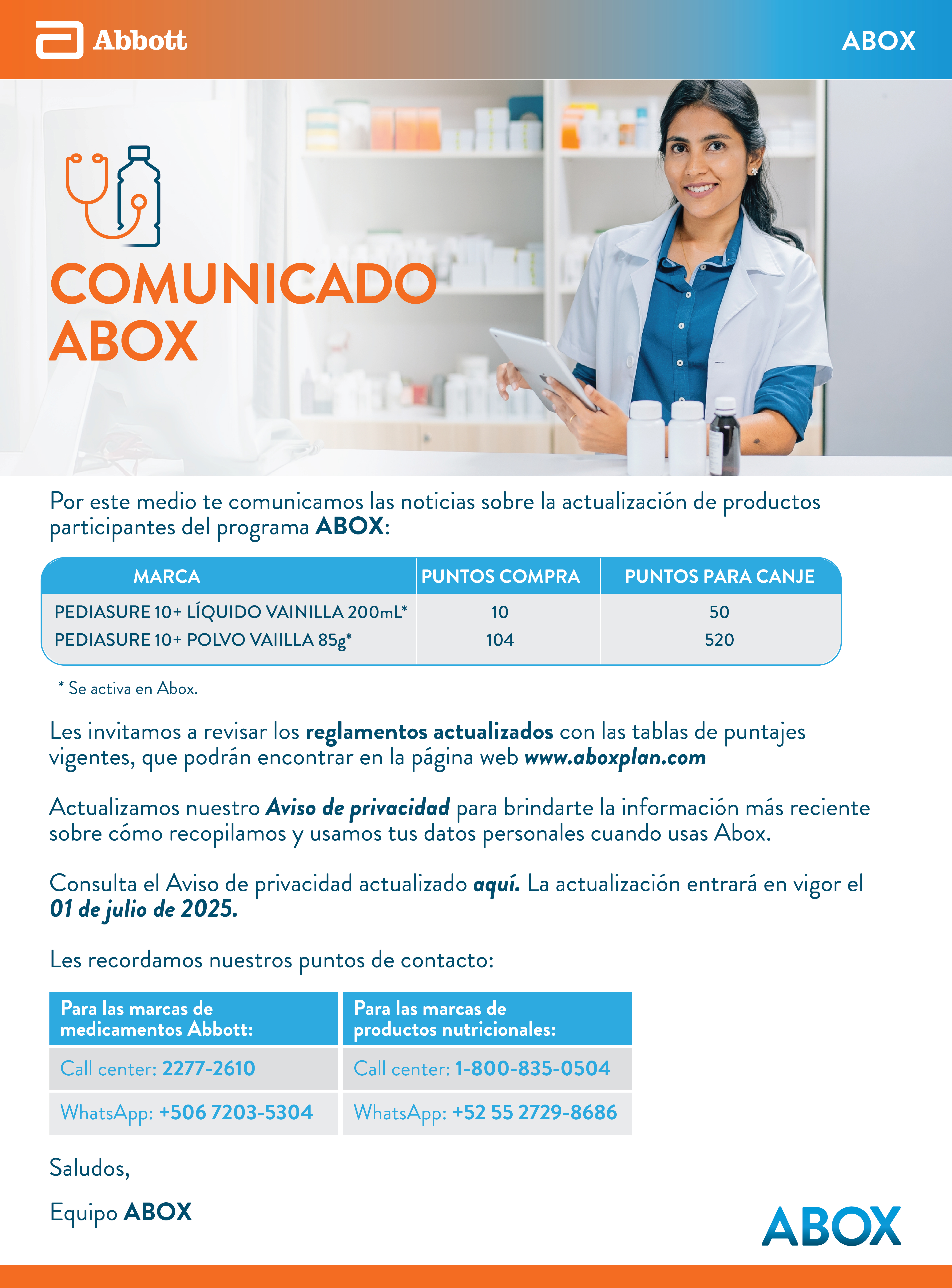 HTML JUN 25 Farmacia producto Abox GT